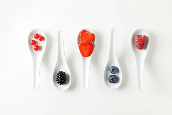 Concept Fresh Food Berries Top View — Foto Stock