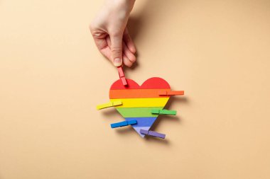 Gurur ve LGBTQ topluluk konsepti için kompozisyon