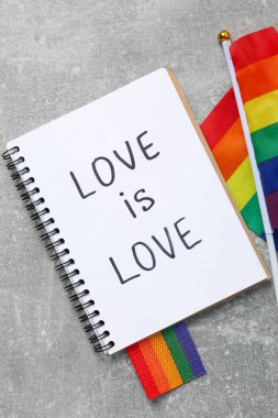 Gurur ve LGBTQ topluluk konsepti için kompozisyon