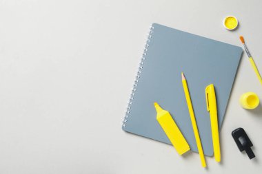 Concept of drawing and art, space for text