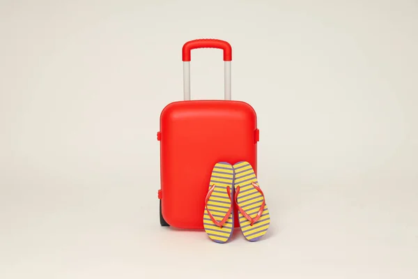 Walizka Bagaż Bagaż Letnie Podróże Wakacje — Zdjęcie stockowe