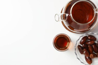 Concept of traditional turkish brewed hot drink - tea