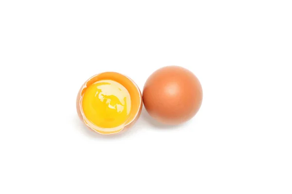 Ingredient Making Breakfast Eggs Isolated White Background — Stock Photo, Image