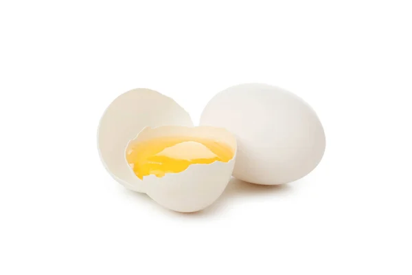 Ingredient Making Breakfast Eggs Isolated White Background — Stock Photo, Image