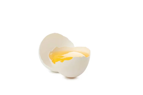Składnik Śniadania Jajko Izolowane Białym Tle — Zdjęcie stockowe