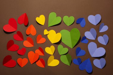 Gurur ve LGBTQ topluluk konsepti için kompozisyon