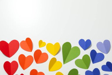 Gurur ve LGBTQ topluluğu için kompozisyon, metin için boşluk