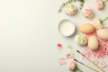 Concept of Easter, spring holy holiday concept, space for text