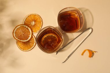 Lezzetli içki, viski içeceği kavramı