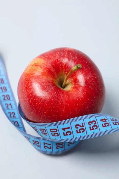 Diet Weight Loss Healthy Lifestyle Composition Measuring Tape — Stockfoto