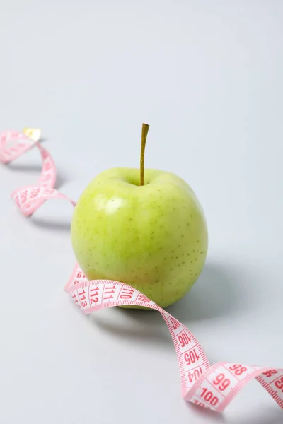 Diet Weight Loss Healthy Lifestyle Composition Measuring Tape — Stockfoto