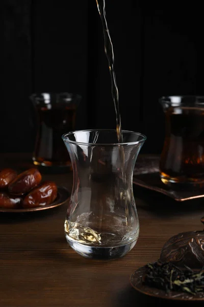 Concept Traditional Turkish Brewed Hot Drink — Photo