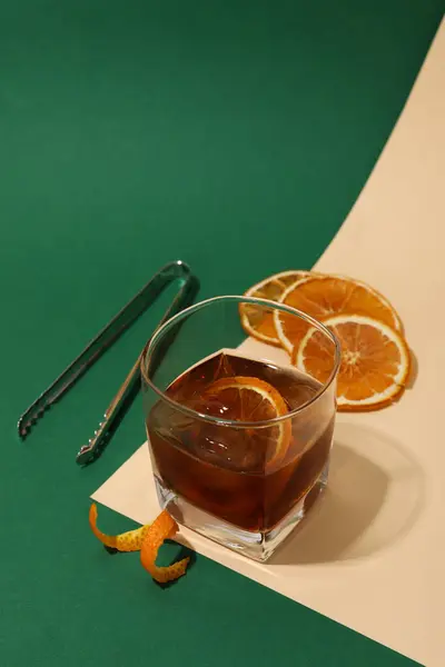 Concepto Bebida Alcohólica Sabrosa Bebida Whisky — Foto de Stock