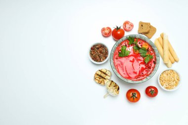 Dish made from tomatoes - tasty tomato soup