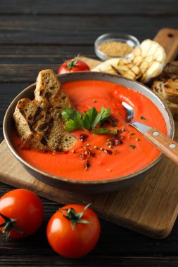 Dish made from tomatoes - tasty tomato soup