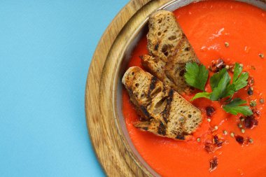 Dish made from tomatoes - tasty tomato soup