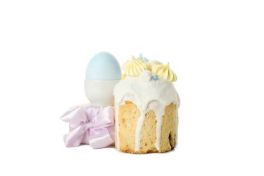 Paskalya kavramı, bahar kutsal bayramı kavramı, beyaz arka planda izole edilmiş.