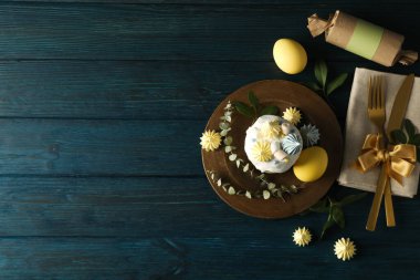 Concept of Easter, spring holy holiday concept, space for text