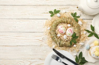 Concept of Easter, spring holy holiday concept, space for text
