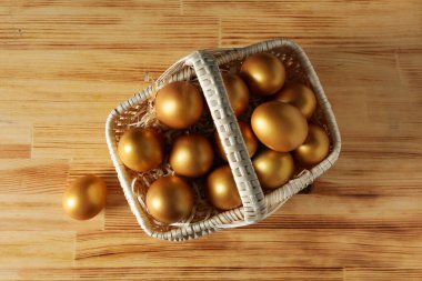 Emeklilik ödülleri, kazançlar ve yatırım finansmanı kavramları, altın yumurtalar