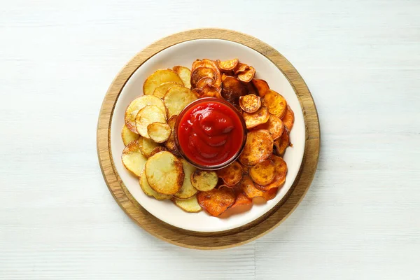 Concept Tasty Food Sweet Potato Fries — Stock Photo, Image
