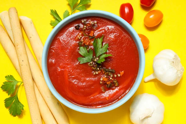 stock image Dish made from tomatoes - tasty tomato soup