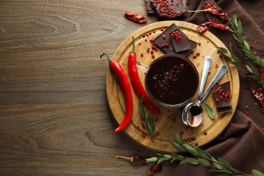 Lezzetli yemek - biberli çikolata ve biberli sıcak çikolata