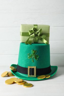 Concept of St. Patrick's Day, accessories for St. Patrick's Day