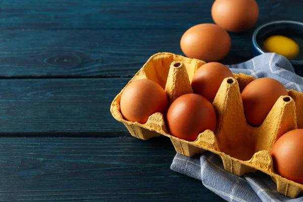 Ingrediënt Voor Het Koken Eieren Ruimte Voor Tekst — Stockfoto