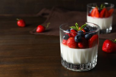 Lezzetli tatlı - Panna Cotta, metin için yer