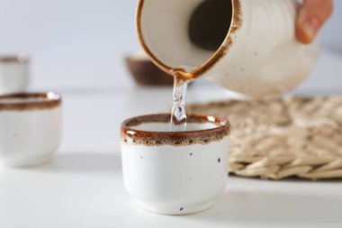 Geleneksel Japon alkollü içeceği - Sake, geleneksel Asya içecekleri konsepti