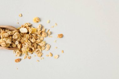 Kahvaltıda pişmemiş yemek fotoğrafı - Müsli.