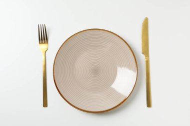 Boş tabak ile en küçük tablo ayarı, üst görünüm