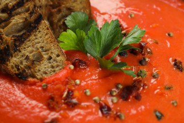 Dish made from tomatoes - tasty tomato soup
