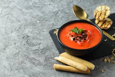 Dish made from tomatoes - tasty tomato soup