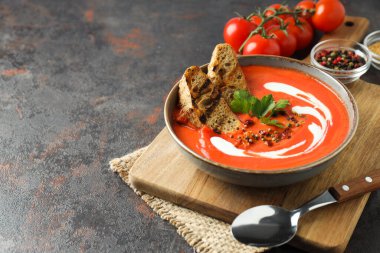 Dish made from tomatoes - tasty tomato soup
