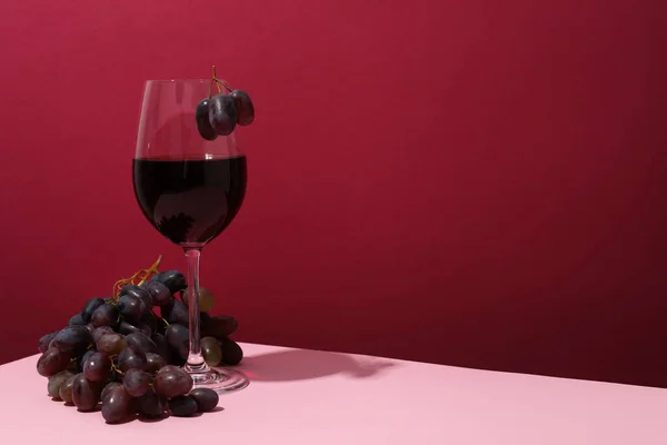 Conceito Bebida Alcoólica Vinho Espaço Para Texto — Fotografia de Stock