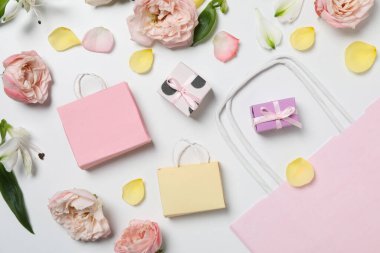 Concept of spring shopping and season sale