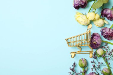 Concept of spring shopping and season sale