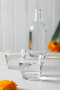 Geleneksel Japon alkollü içeceği - Sake, geleneksel Asya içecekleri konsepti