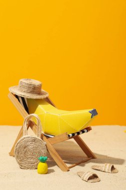 Yaz titreşimleri, tatil ve yaz mevsiminde rahatlama, metin için boşluk