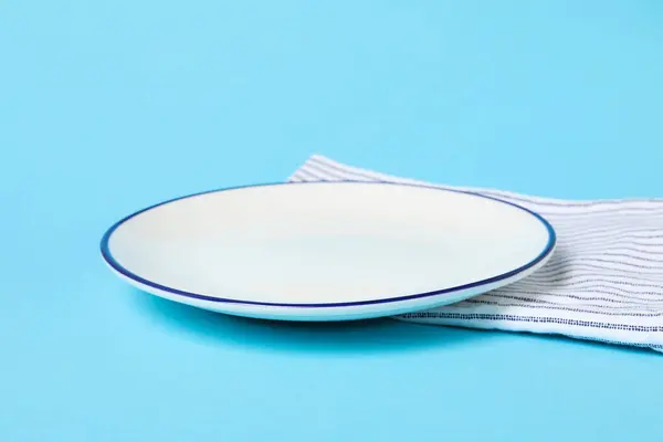 접시가 파란색 — 스톡 사진
