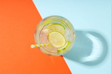 Glass of mojito, delicious fresh summer cocktail