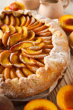 Fruit galette, composition for tasty food concept