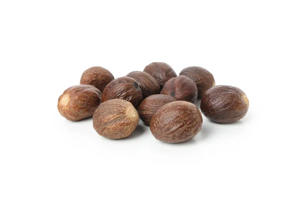 Shea Nuts Making Shea Butter Isolated White Background — ストック写真