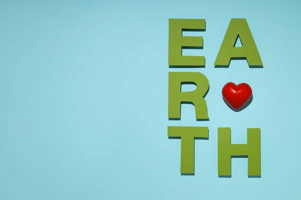 Koncepcja Dnia Ziemi Środowiska Eko Przestrzeń Tekst — Zdjęcie stockowe