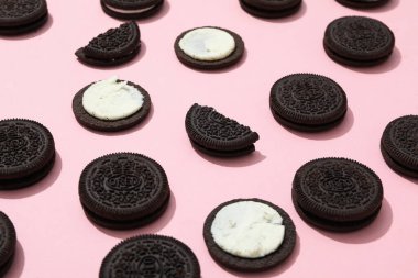 16.02.2022 - Odessa, Ukraine: Concept of tasty cookie with Oreo