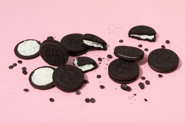 16.02.2022 - Odessa, Ukraine: Concept of tasty cookie with Oreo