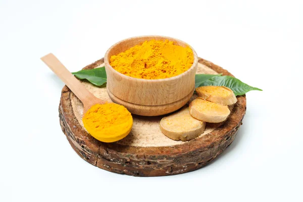 Geurig Kruiden Kurkuma Een Van Belangrijkste Ingrediënten Indiase Curry — Stockfoto
