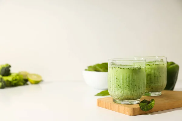 Green Detox Smoothie Concept Healthy Nutrition Healthy Lifestyle — Stock Photo, Image